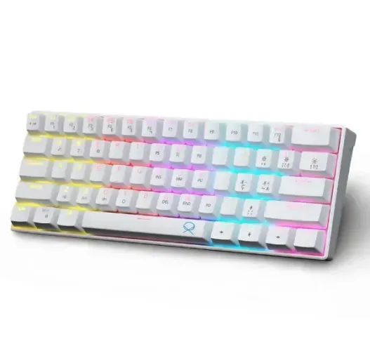 Teclado Gamer Mecânico 60% USB Anti Ghosting Branco OX *NOVO COM GARANTIA*