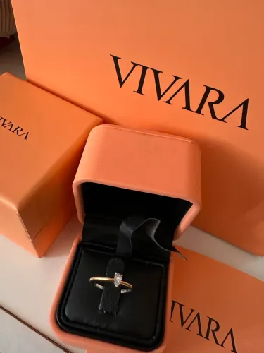 Anel Solitário Lume Gota Em Prata 925 E Ouro Amarelo 18k TAM 18
