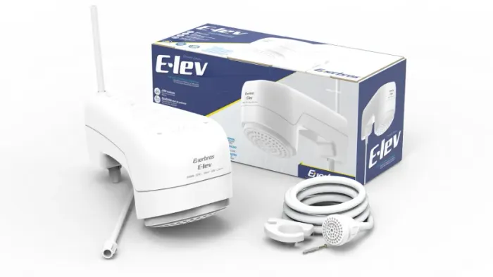 Chuveiro Ducha E-lev Eletrônico Enerbras Branco 6800w