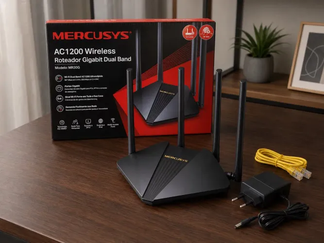 Roteador Mercusys AC1200 Dual Band Gigabit MR30G