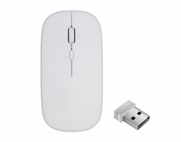 Mouse Sem Fio Recarregável Branco Kmex Ma-a7w4 *ENTREGA GRÁTIS*