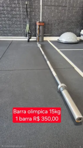 Barra Olímpica Profissional 15kg - LPO e Crossfit