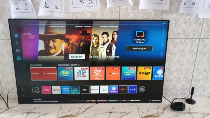 Tv Samsung 50 polegadas tela fininha moderna smart 4k Alexa comando de voz Bluetooth Xbox