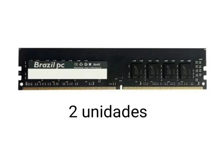 2 memória ddr4 8gb cada total 16gb