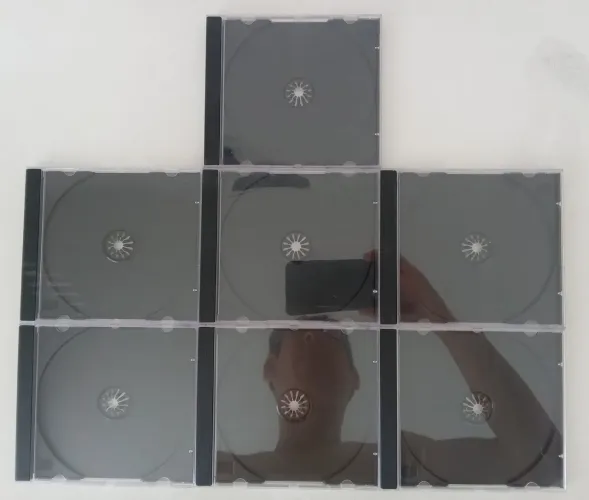 7 Caixinhas em Acrílico para CD/DVD (novas)