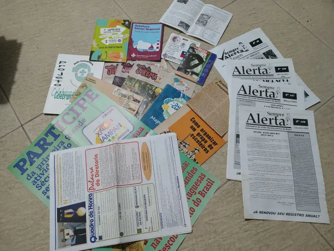 Artigos escoteiros antigos