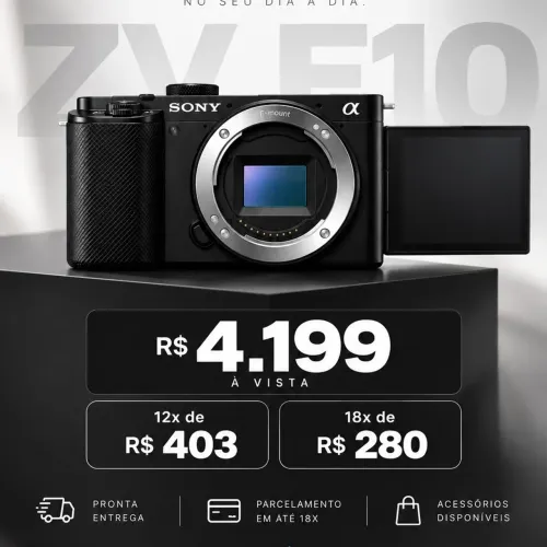 Câmera Sony Zve10