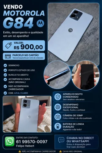 Cell Motorola G84 - Semi novo 