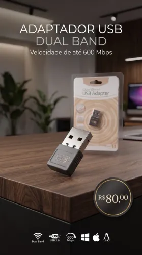 Adaptador Wifi Dual Band USB