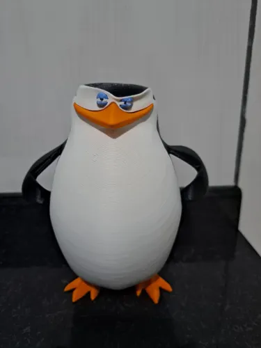 Rico Madagascar Impressão 3D 15cm Colecionável Decoração