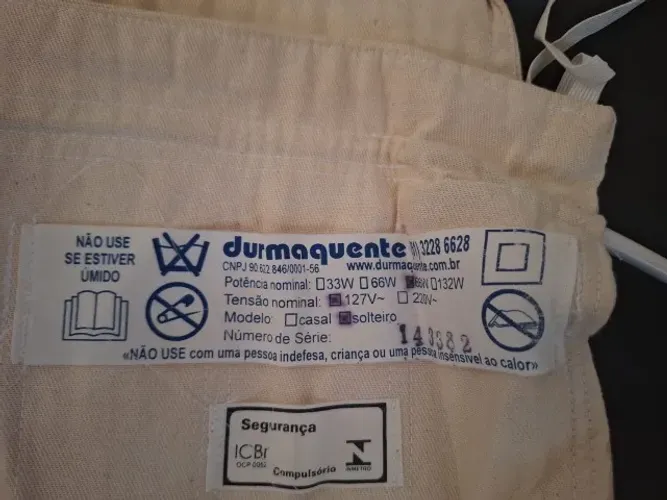 LENÇOL TÉRMICO SOLTEIRO DURMAQUENTE