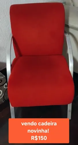 Cadeira nova! Preciso liberar o espaço.Por esse motivo do valor.Sem grave, cadeira sem uso