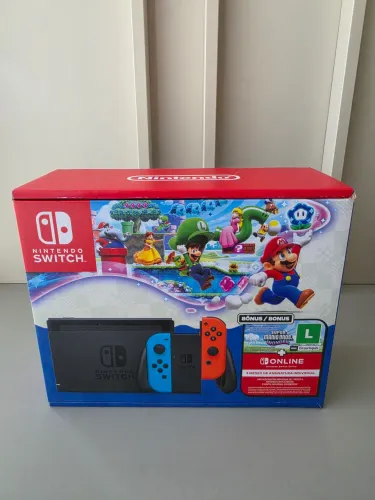 Nintendo Switch V2 + Super Mario Wonder + 3 Meses Nintendo Online (Lacrado)