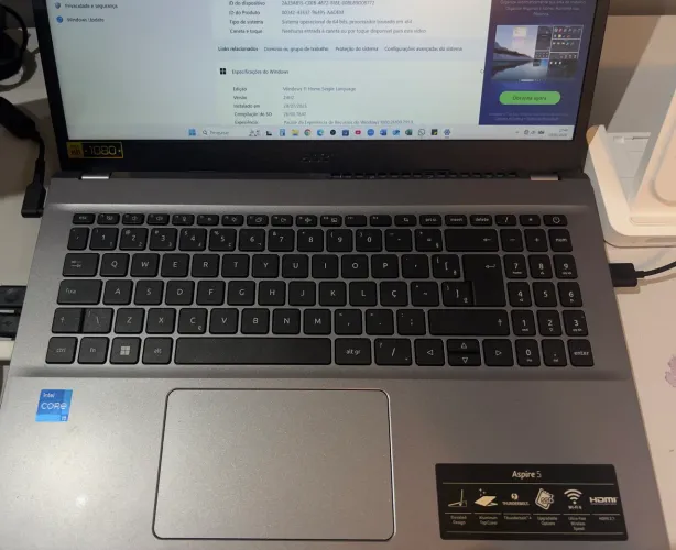 Notebook Acer Aspire Go Intel Core i5 13420H 8GB RAM 512GB SSD 15,6" Full HD Windows 11