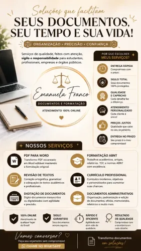 PDF para Word | Currículos | Formatação ABNT | Digitação