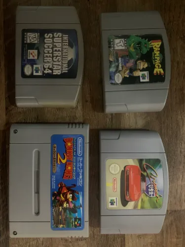 Lote jogos Nintendo 64 e snes