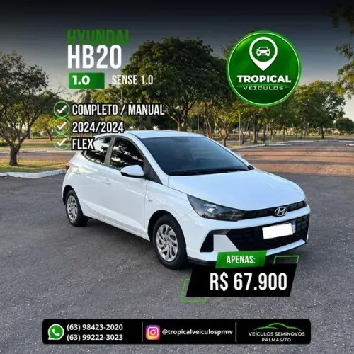 Hyundai HB20 Sense 1.0 Flex 12V MEC 2024