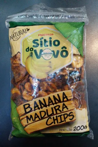 Bananinha chip madura citio da vovô, a melhor que existe
