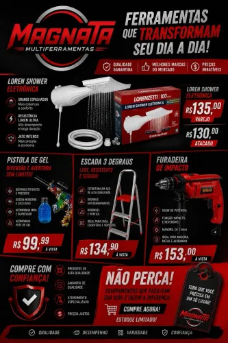 Mercadoria no varejo e atacado alta qualidade