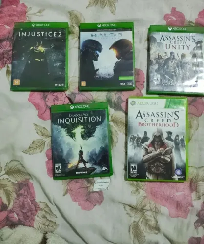 5 jogos de Xbox one por 130