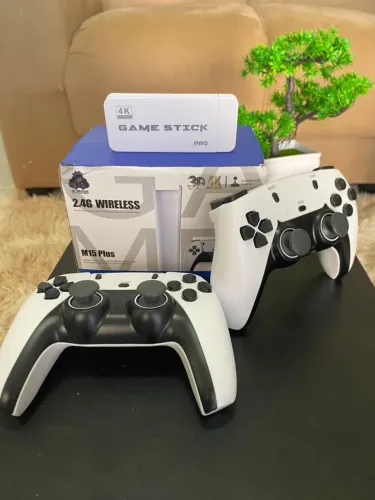 Game Stick M15 Pro 4K 64GB + 2 Controles | +20.000 Jogos