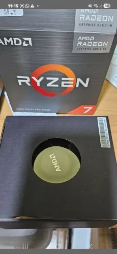 KIT AMD RYZEN 7 5700G 3.8GHZ  e PLACA MÃE ASROCK B450M STELL LEGEND