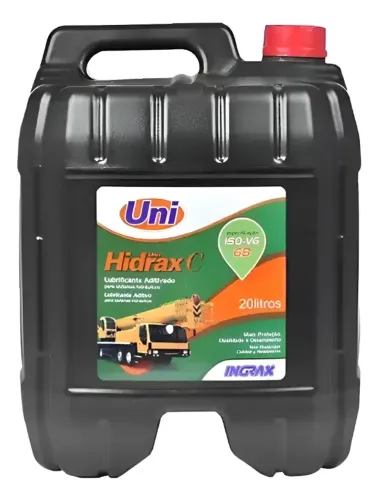 Óleo Ingrax Hidráulico Unix Hidrax C Iso 68 - 20lts