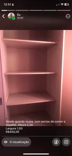 Guarda roupa solteiro