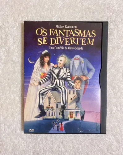 DVD Os Fantasmas se Divertem II (Com Michael Keaton-direção Tim Burton-1988) Com Snapcase