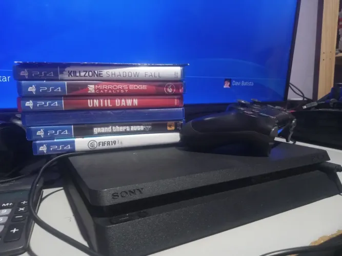 Ps4 completo com 8 jogos vendo 