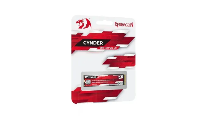 SSD M.2 Redragon Cynder PCIe 4.0 512GB 2280 3D NAND Leitura 6300 MB/s Escrita 3100 MB/S
