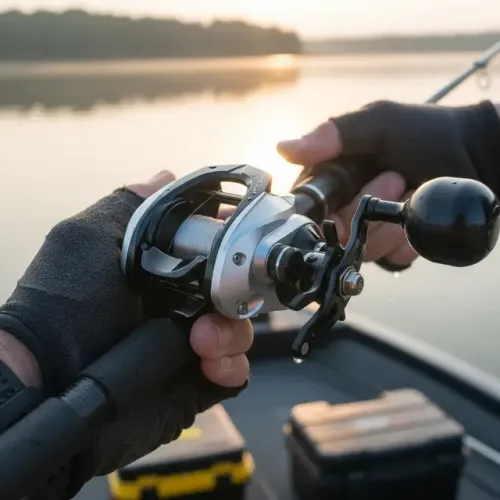 Carretilha Samolla Perfil Alto 6.4:1 Manivela Direita P/ Pesca Pesada