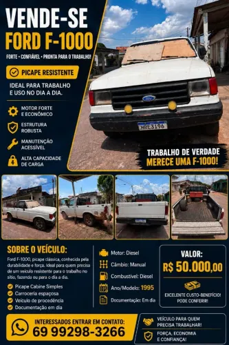 Ford F-1000 SR XK Deserter Diesel 1995