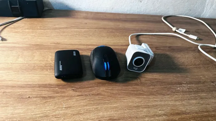Mouse, webcam e placa de captura