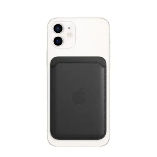 Carteira de Couro Apple com MagSafe para iPhone Meia-Noite - Original NOVA