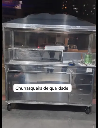 Ponto comercial de churrasquinho montado à venda.