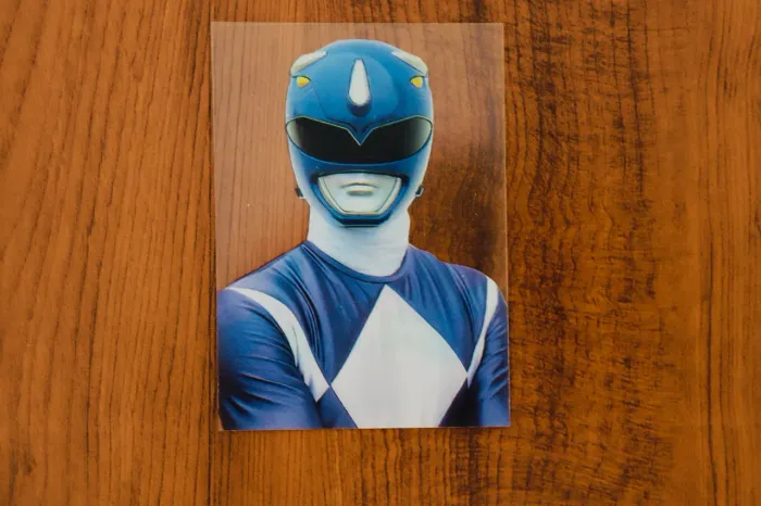 Card Ranger Azul translúcido raro - Power Rangers 1994 Saban