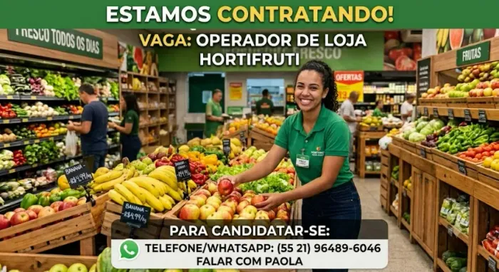 Vaga de Operador de Loja Icarai