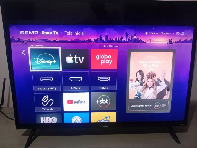 Tv smart roku 32 polegadas