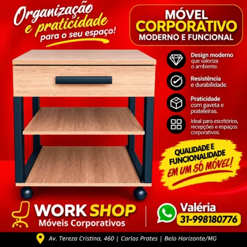 mesinha de suporte para empresa