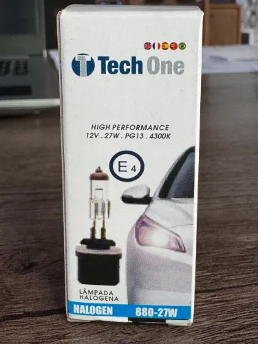 Lâmpada halogena 12v 27w techone h27 na promoção só 15,00