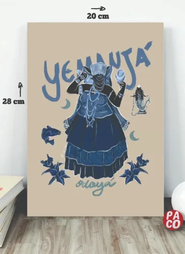PLACA DECORATIVA UMBANDA YEMANJÁ