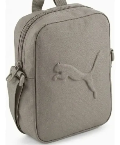 Bolsa Puma Buzz Portable na cor cinza