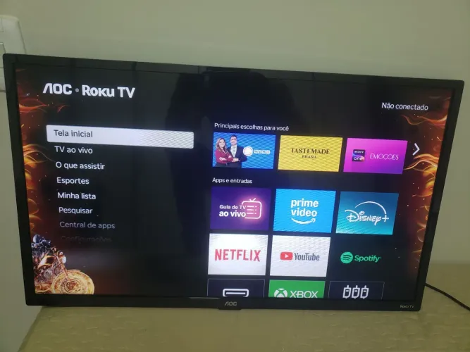 Tv Smart 32" Aoc Top.Muito Conservada.