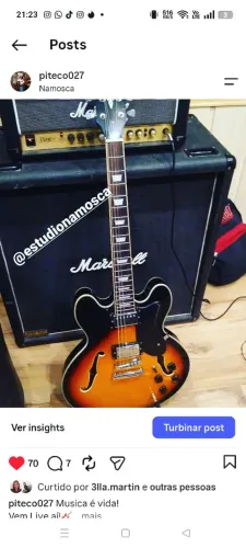 Guitarra strinberg semi acústica