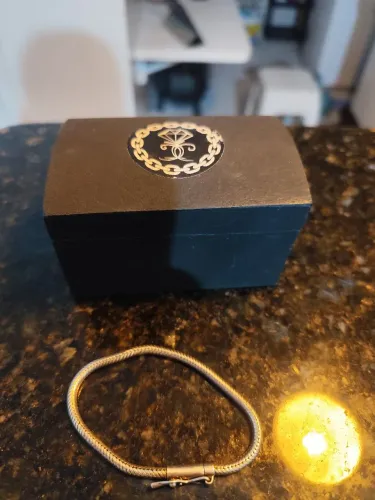 Pulseira de prata de ourivesaria