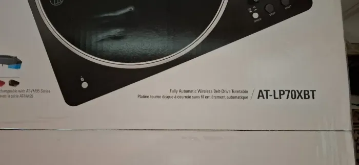Toca-discos Audio-Technica AT-LP70XBT-BS - Bluetooth/RCA - (NOVO)