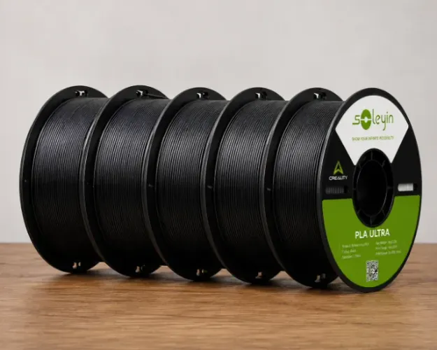 KIT 5Kg FILAMENTO PLA ULTRA SOLEYN 1,75MM ? 1KG PRETO