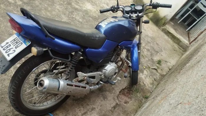 YBR partida elétrica moto tá top