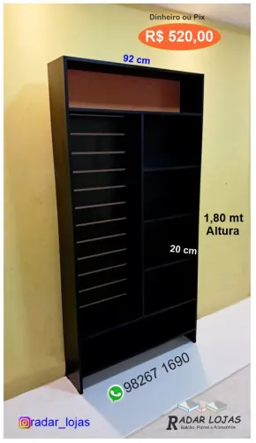 Expositor canaletado nicho mdf